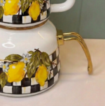 کتری قوری لعابی لیمو  میس بتی 🇹🇷 Citrus طرح لیمو 🍋 - تصویر 3