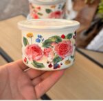 ست ۵ تکه ظروف لعابی درب‌دار طرح گل رز - تصویر 2